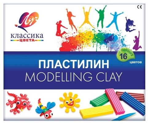 Купить Пластилин Луч Modelling Clay 1329-08 16 цветов в Алматы ...