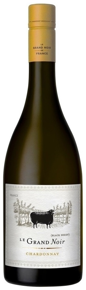 Купить Вино Le Grand Noir Noir Chardonnay Pays d`Oc IGP сухое белое 13. ...