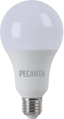 Ресанта 20W E27, светодиодная, желтый