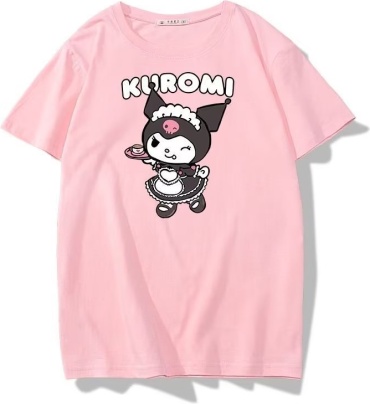Футболка Kuromi розовый