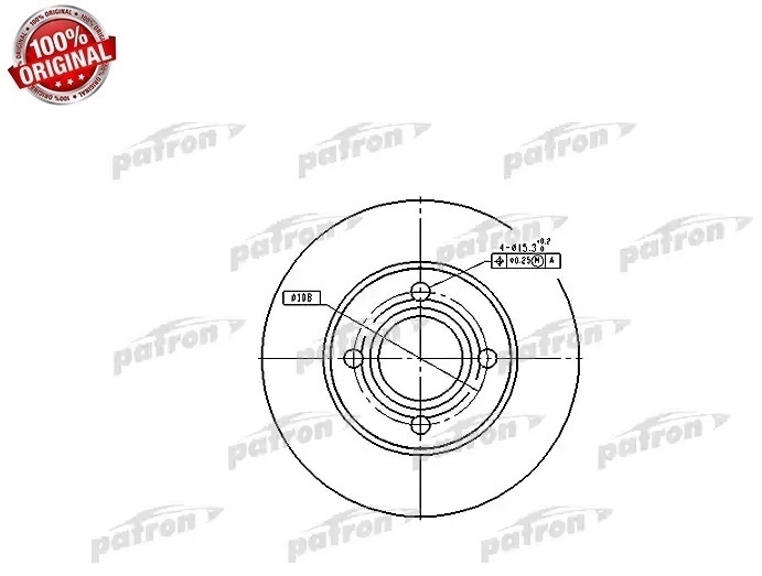 Диски PATRON передние PBD1521
