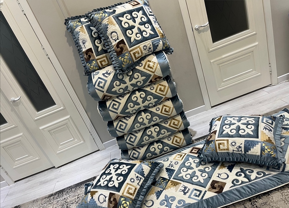 Корпе 220x80 см, вата, голубой