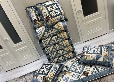 Корпе 220x80 см, вата, голубой