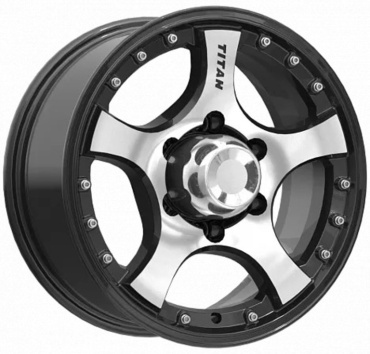 SKAD Титан 7x16/5x139.7 D109.7 ET20 4 диска черный, серебристый