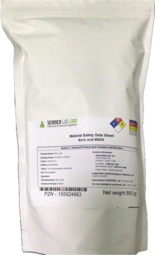 Порошок Boric acid MSDS 650