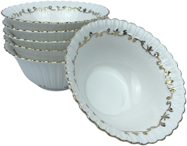 Салатник Elamina 15.5х15.5 см, фарфор, 6 шт