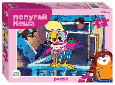 Step Puzzle Попугай Кеша 91417 35 деталей