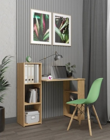 Стол письменный Столица мебели Sten2, 108х49x104 см, коричневый
