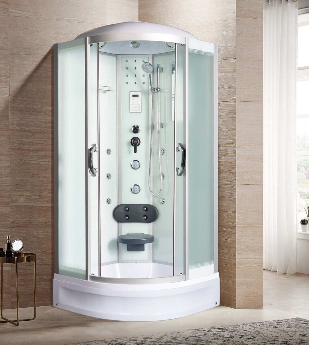 Душевая кабина TEMZA 100/24 MT 100*100*217 (1/4 круга, мат.стекла, низкий поддон) - артикул K0000097491