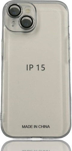 Чехол POWERFUL для Apple iPhone 15 прозрачный