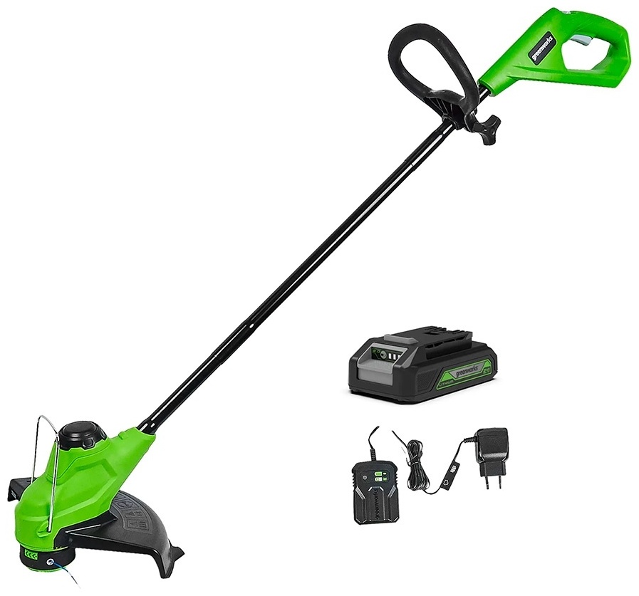Триммер аккумуляторный Greenworks G24LT25K2 2107207, леска