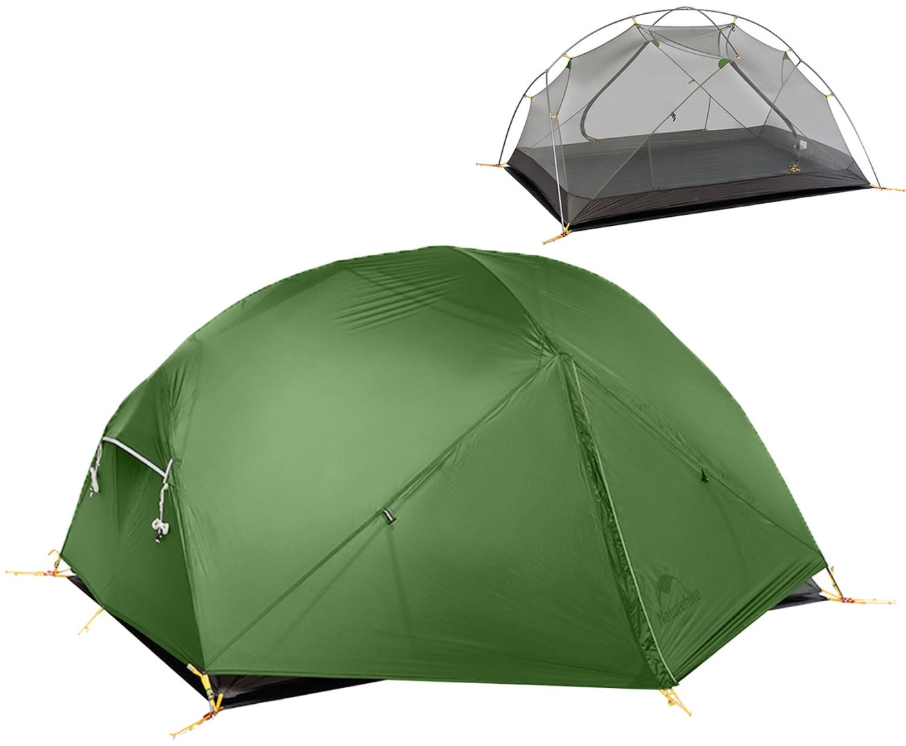 Купить Палатка Naturehike NH17T007-M Mongar 2 зеленый в Алматы ...