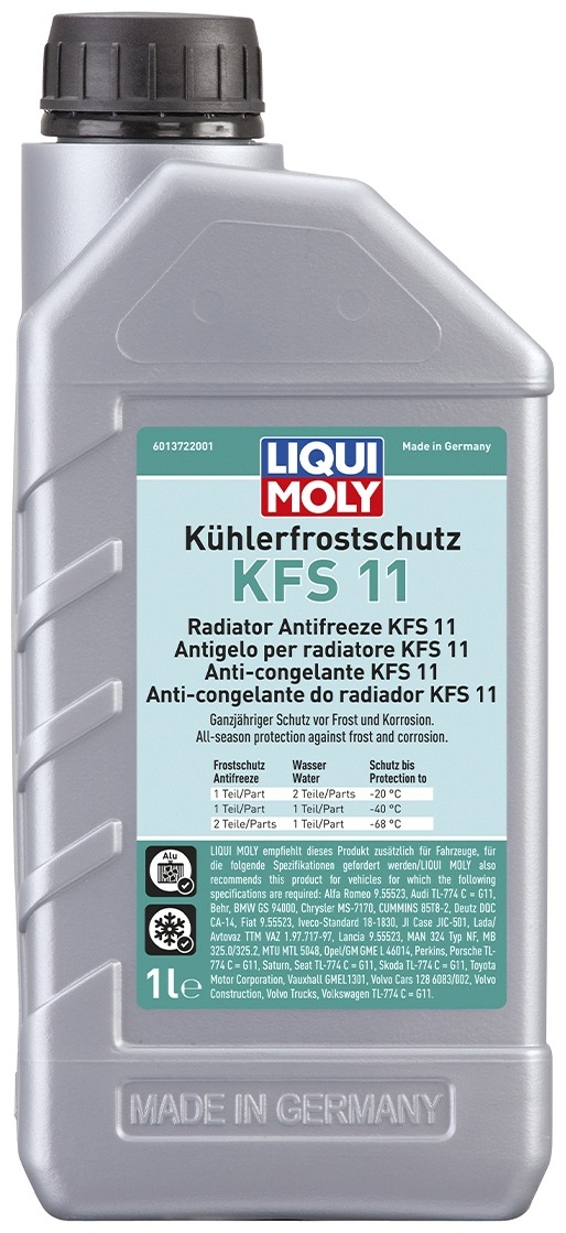 KUHLERFROSTSCHUTZ KFS 11 (1л) антифриз (концентрат синего цвета) - артикул K0000065804