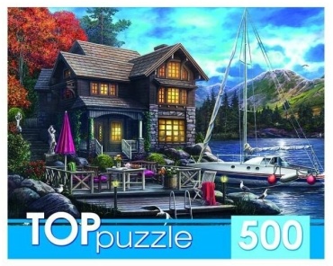 TOPpuzzle Ночной дом и яхта ХТП500-5730