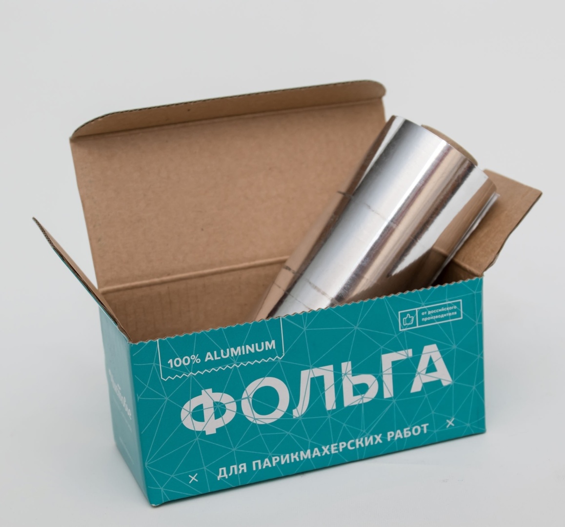 ЧИСТОВЬЕ Фольга для волос 18 микр 12 см х 100 м серебро