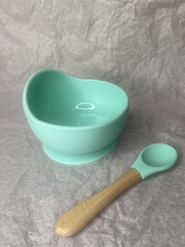 Комплект посуды Melikey Silicone SC002-16 , силикон, мятный