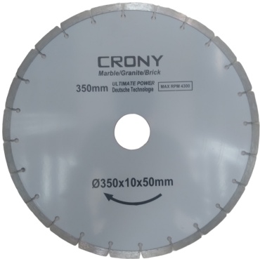 Диск отрезной алмазный 350x50х4 мм, Crony 7426822