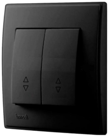 выключатель клавишный Lezard Lesya 705-4242-106, черный