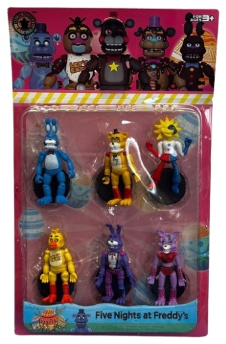 Фигурка Five Nights at Freddys Фигурка Five Nights at Freddys Аниматроники Пять ночей Фредди фнаф 9 см 6 шт