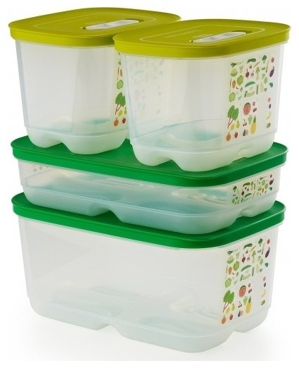 Tupperware набор контейнеров Умный холодильник, пластик