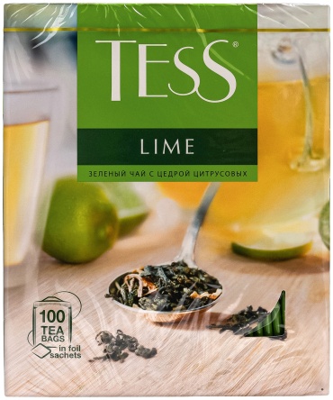 Чай Tess Lime зеленый листовой 100 пакетиков