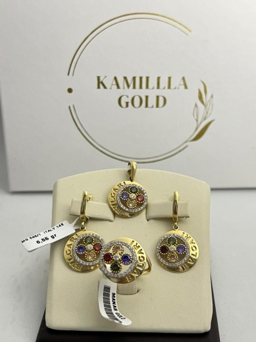 KAMILLLA GOLD KG-XW2J0Q24MET737 вес 13.08 г золото, фианит