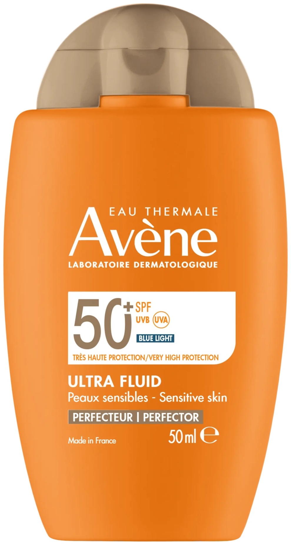 Солнцезащитный ультрафлюид Avene SPF50+ для женщин: сияние и комфорт, 50 мл