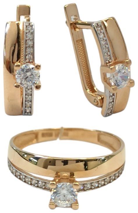 Gaukhar Jewelry GJ0732-S вес 4.97 г золото, фианит