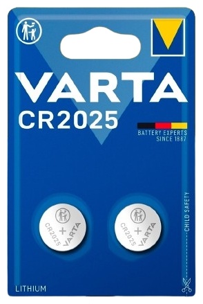 Батарейка CR2025 VARTA 2 шт