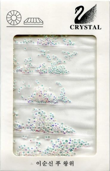 ELPAZA стразы White AB 1 шт