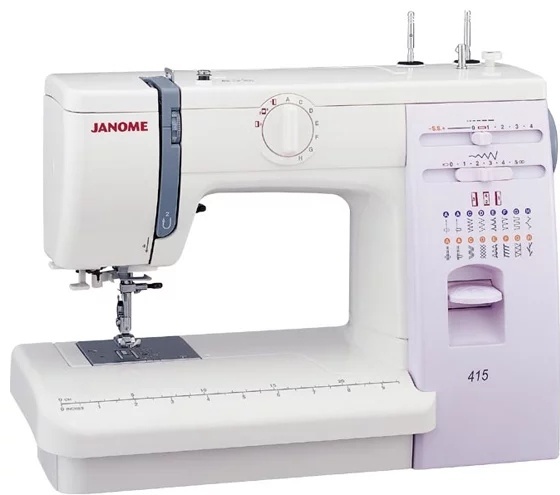 Швейная машина Janome 415 белый, розовый