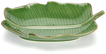 Блюдо Fissman Green 35х15 см, керамика, 1 шт