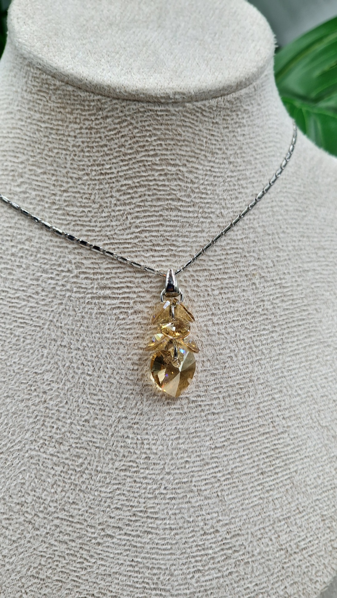 Подвеска медь, кристаллы Swarovski