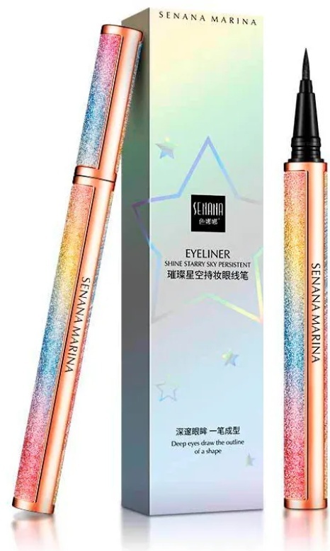 SENANA Eyeliner подводка-фломастер черный Black