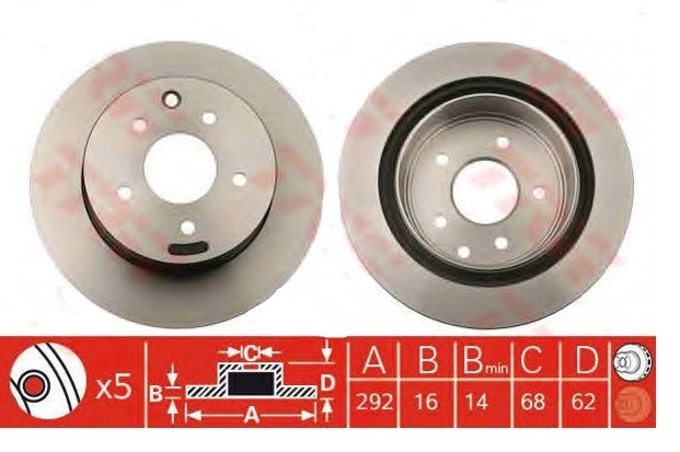 Диски PATRON задние PBD4745