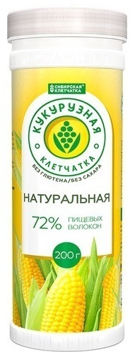Сибирская клетчатка Натуральная Кукурузная, 200 г