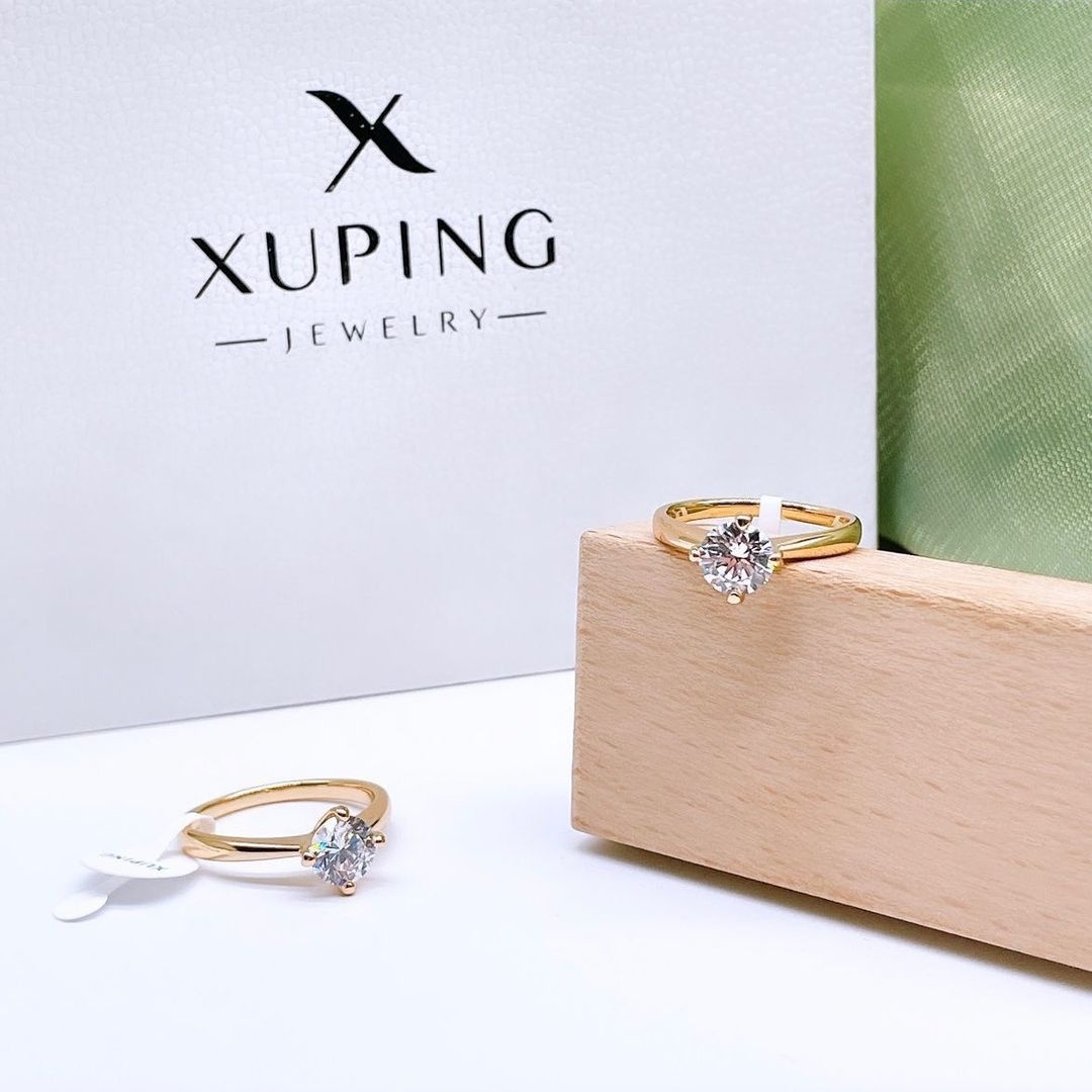 Купить Кольцо Xuping Jewelry размер 16 медицинский сплав, фианит в ...