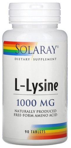 Solaray L-Lysine 1000 mg 90 капсул