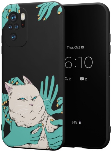 Чехол Mcover для POCO Redmi Note 10, Redmi Note 10S черный