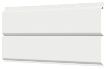 Панель сайдинга 405x26 см, белый
