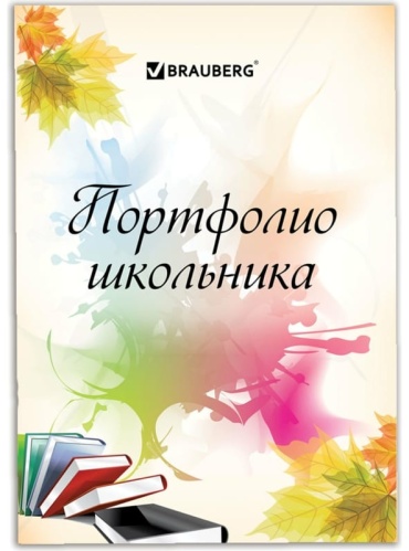 Папка-вкладыш Brauberg Моё портфолио, А4, мультиколор