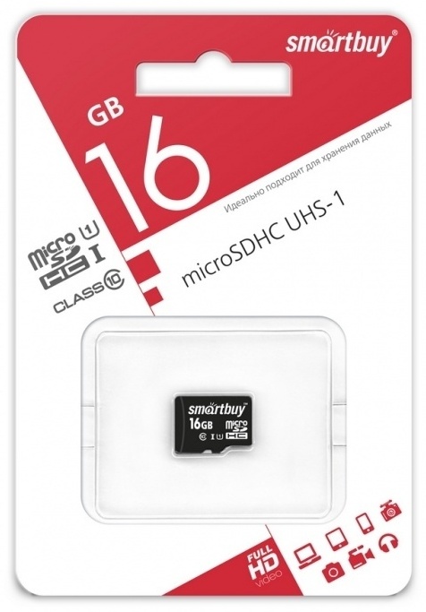 Карта памяти SmartBuy SB16GBSDCL10-00 16GB