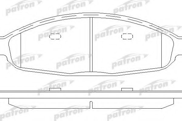 Колодки PATRON передние PBP7000
