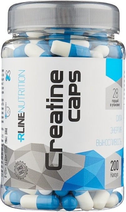 Купить R-Line Creatine Caps 200 капсул в Алматы – Магазин на Kaspi.kz