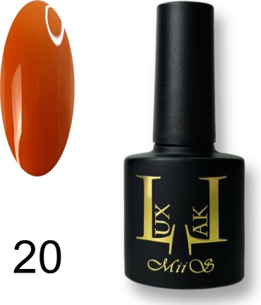 MiiS гель-лак LuxLak 20 глянцевое 7.3 мл