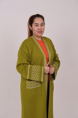 Кардиган зеленый