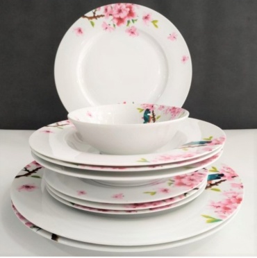 Сервиз на 6 персон Dubai Porcelain , предметов: 24, столовый, костяной фарфор