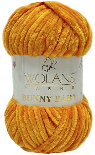 Моток WOLANS Bunny baby 100-67 Тыква 120 м 100 г