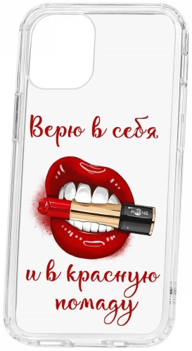 Чехол КRUЧЕ для Apple iPhone 12 Mini прозрачный, рисунок