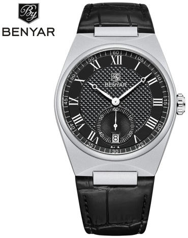 Кварцевые BENYAR BY-5199SIBK нержавеющая сталь